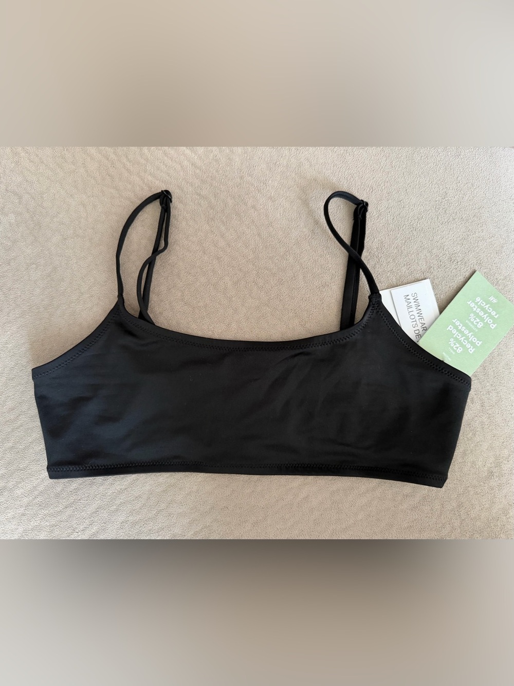 Black Swim Top